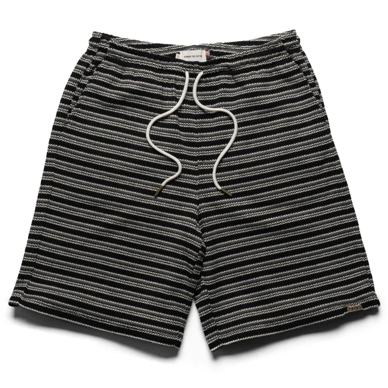 Honor The Gift Speak Striped Shorts - Black