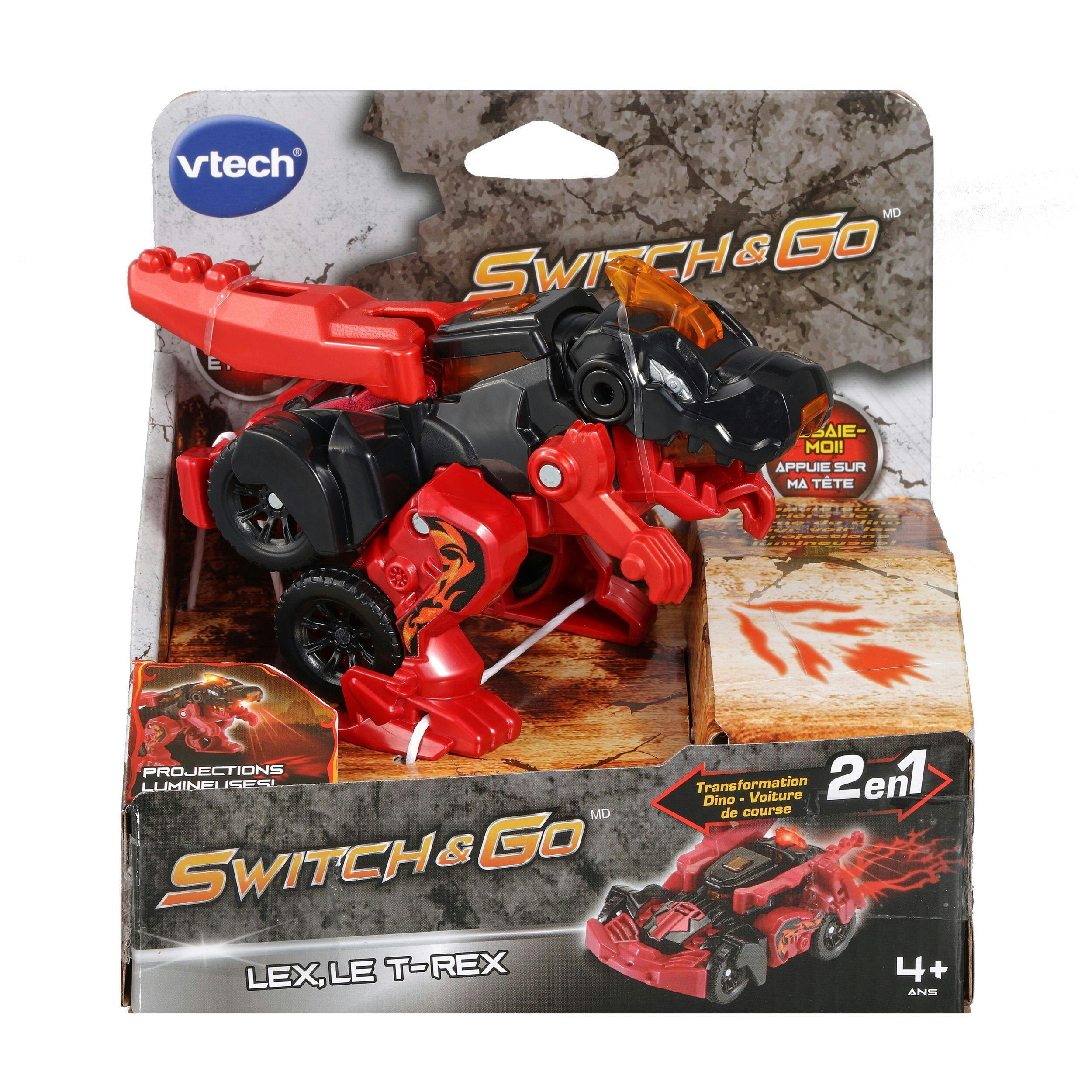 VTech Switch & Go T-Rex Muscle Car, French