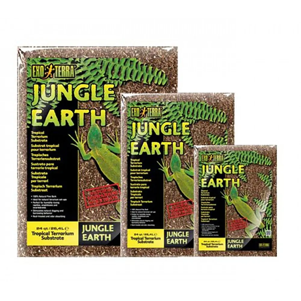 Exo Terra Jungle Earth tropical terrarium substrate refurbished