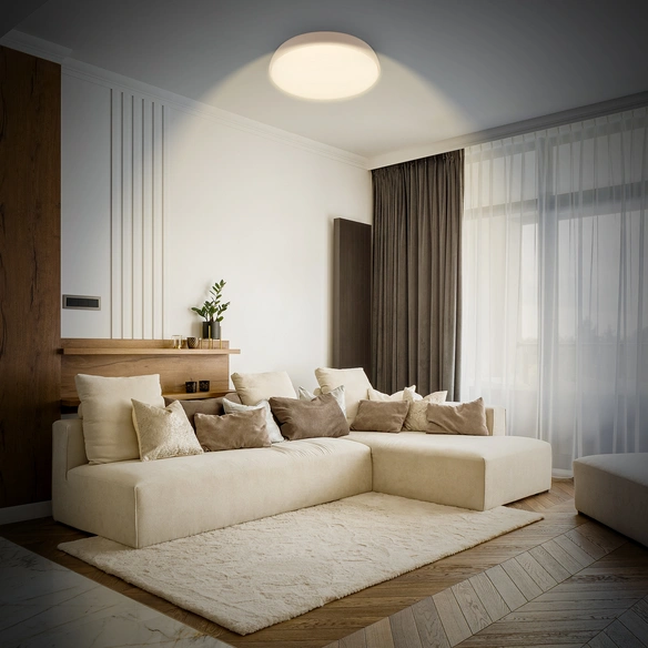 Leuchte, LED Deckenleuchte, 22 W, beige