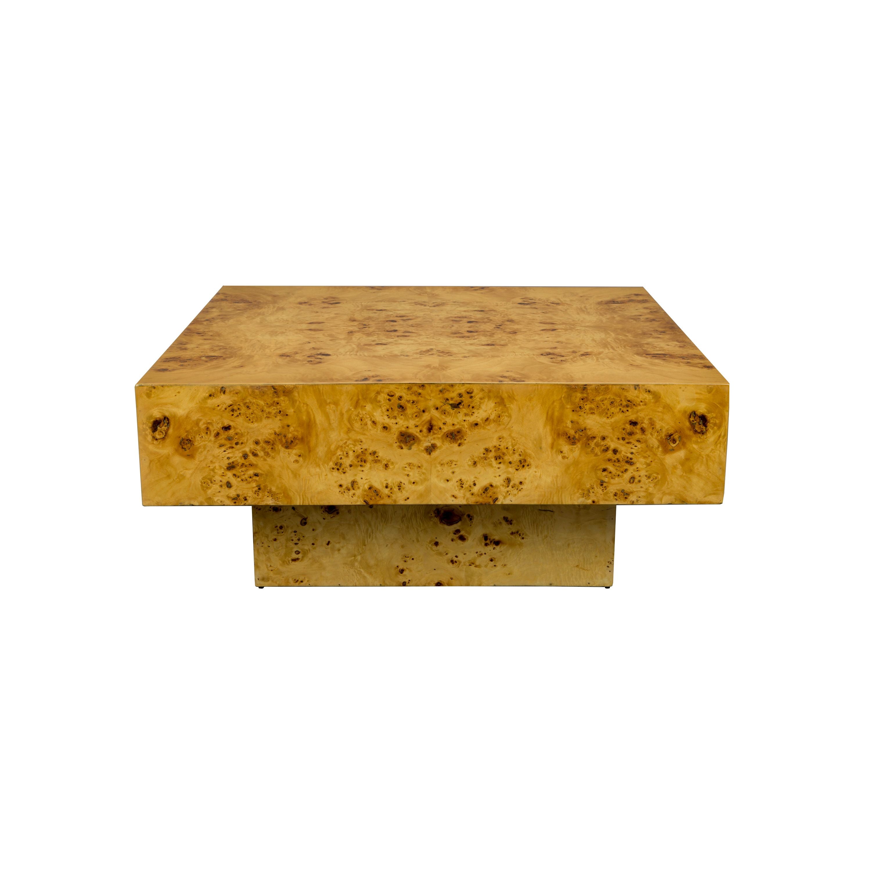 Dutchbone Quinn Salontafel Vierkant 90 x90 cm Hout Naturel