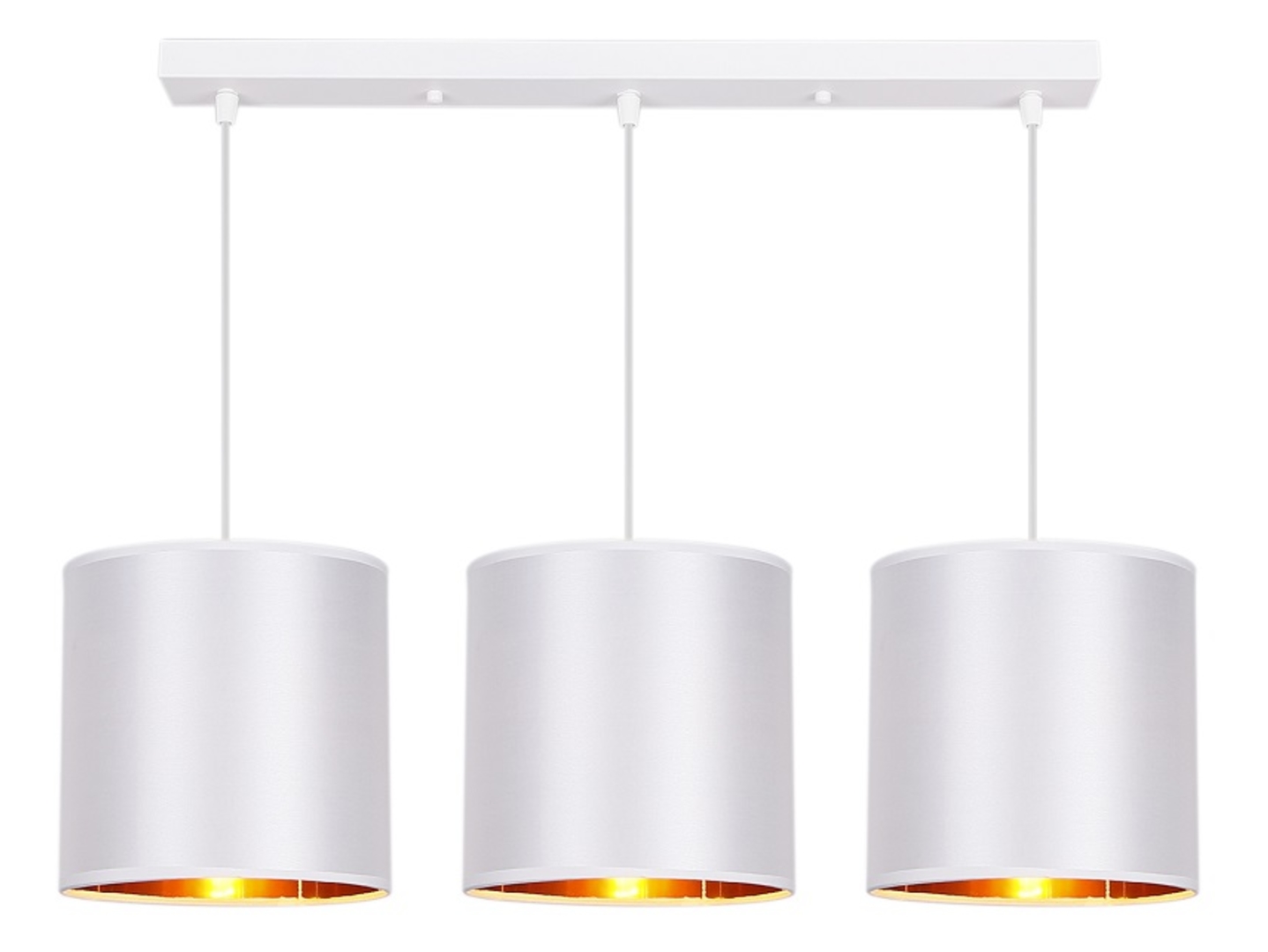 Lampa wisząca Atlanta 3-punktowa biała