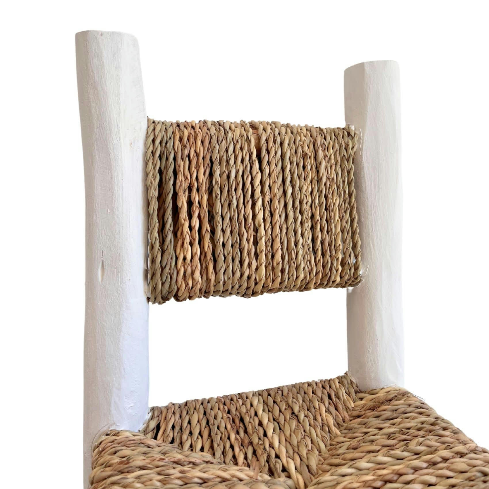 - Chaise enfant bois blanc  blanc 45x20x20 cm