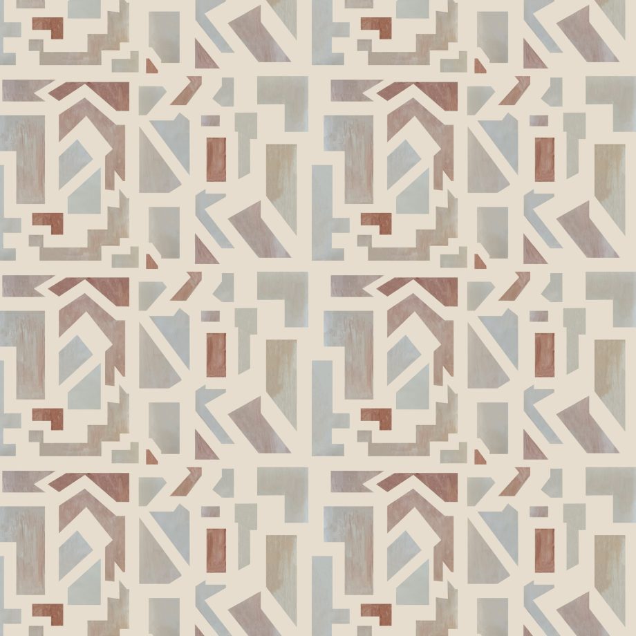Catchii Behang Lines network Taupe