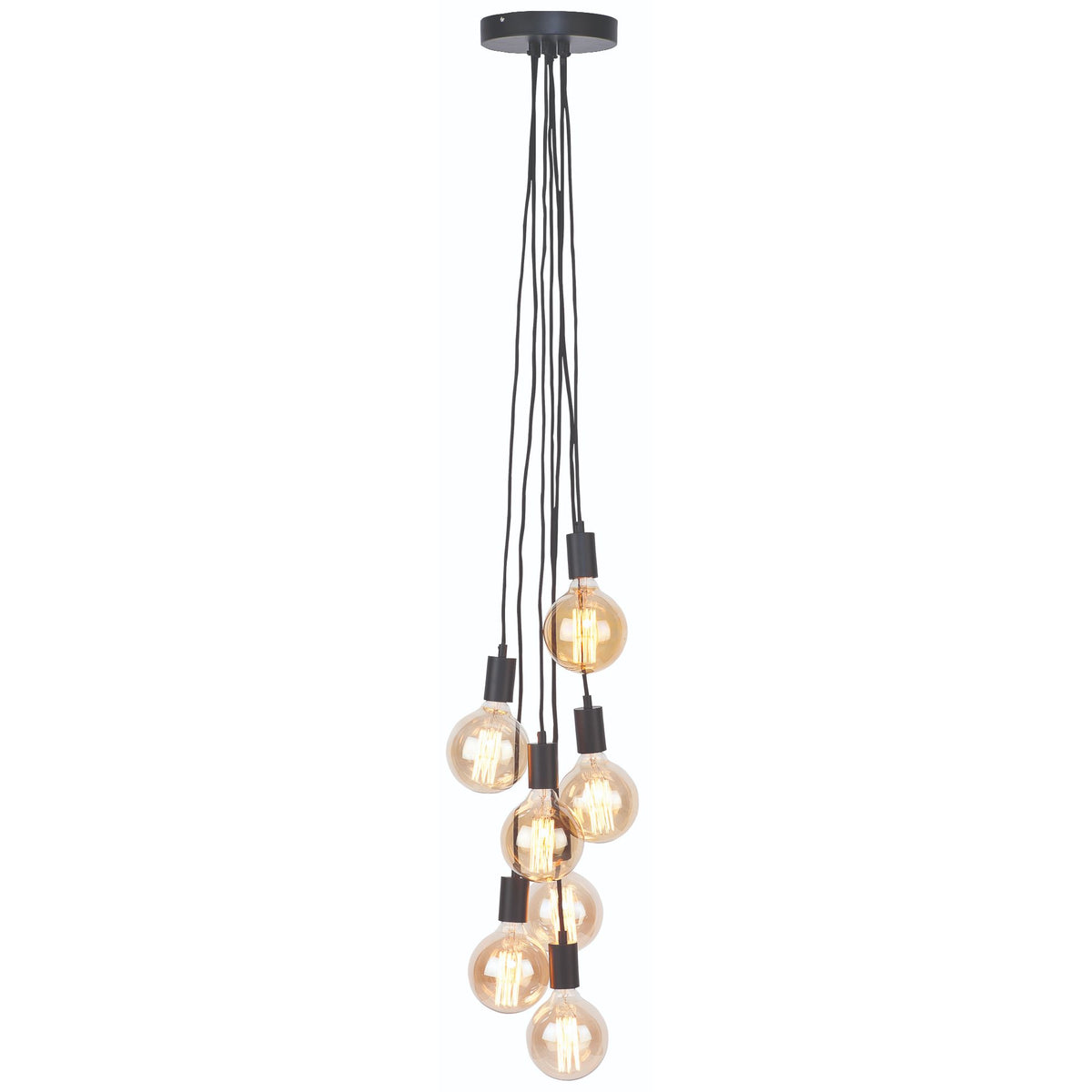 it's about RoMi hanglamp Oslo - zwart - 35x35x150cm
