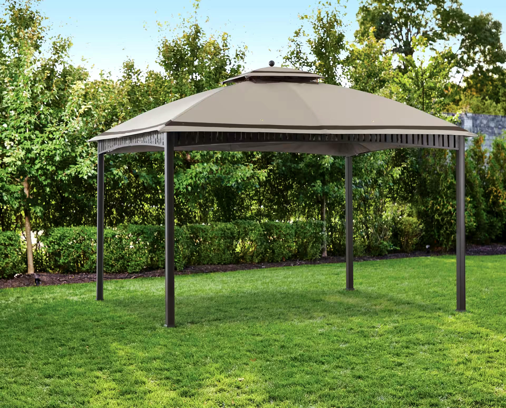 For Living Fabric Outdoor/Patio Replacement Gazebo Canopy for Promenade Gazebo, 10x12-ft