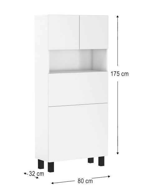 Biurko rozkładane HOMI biały mat