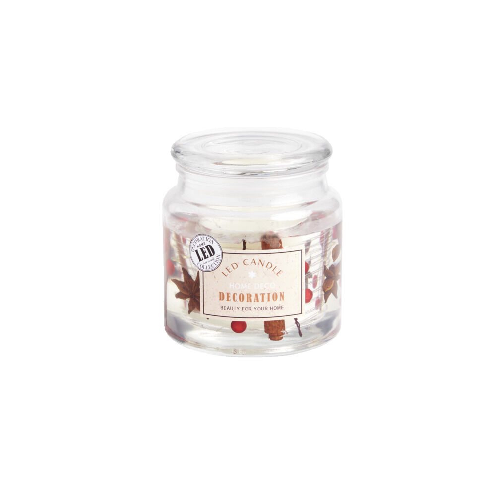 Bougie parfumée 12H avec décor intérieur LED (4 modèles)