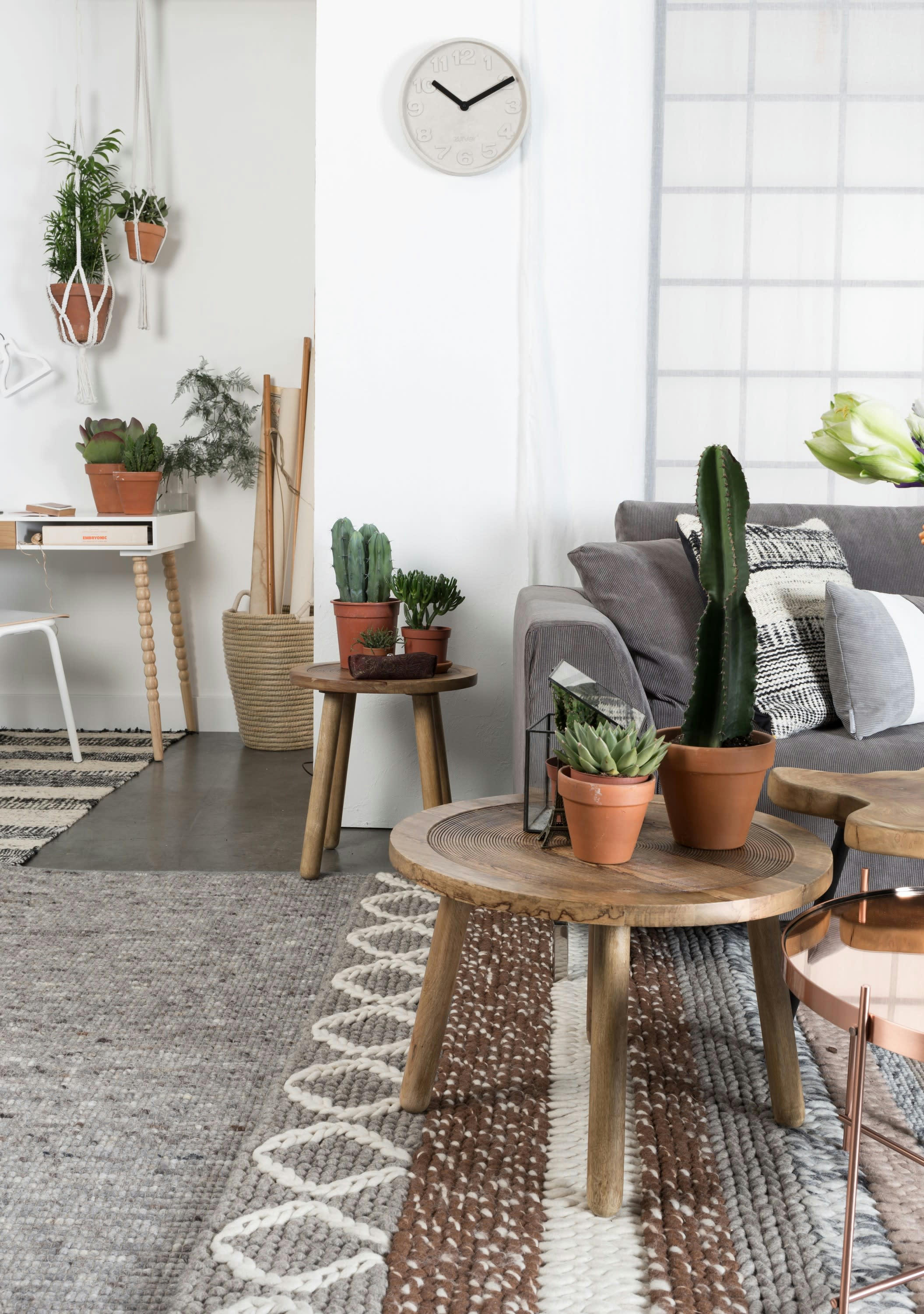 DENDRON - Table d'appoint S en bois beige