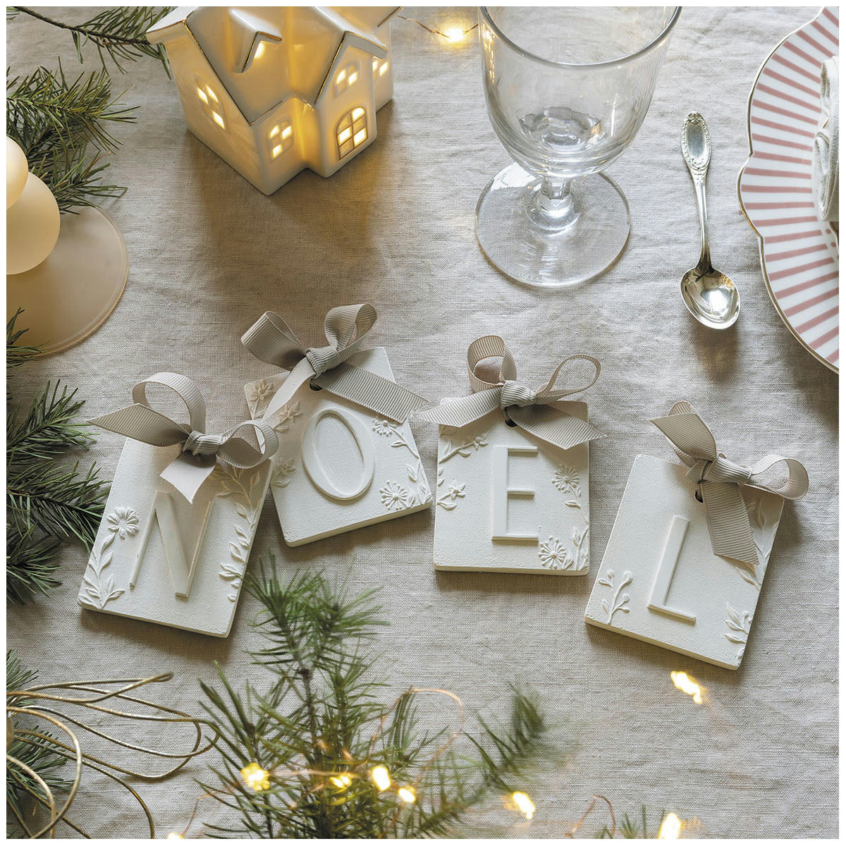 - Décor parfumé lettre L - Fleur de Coton