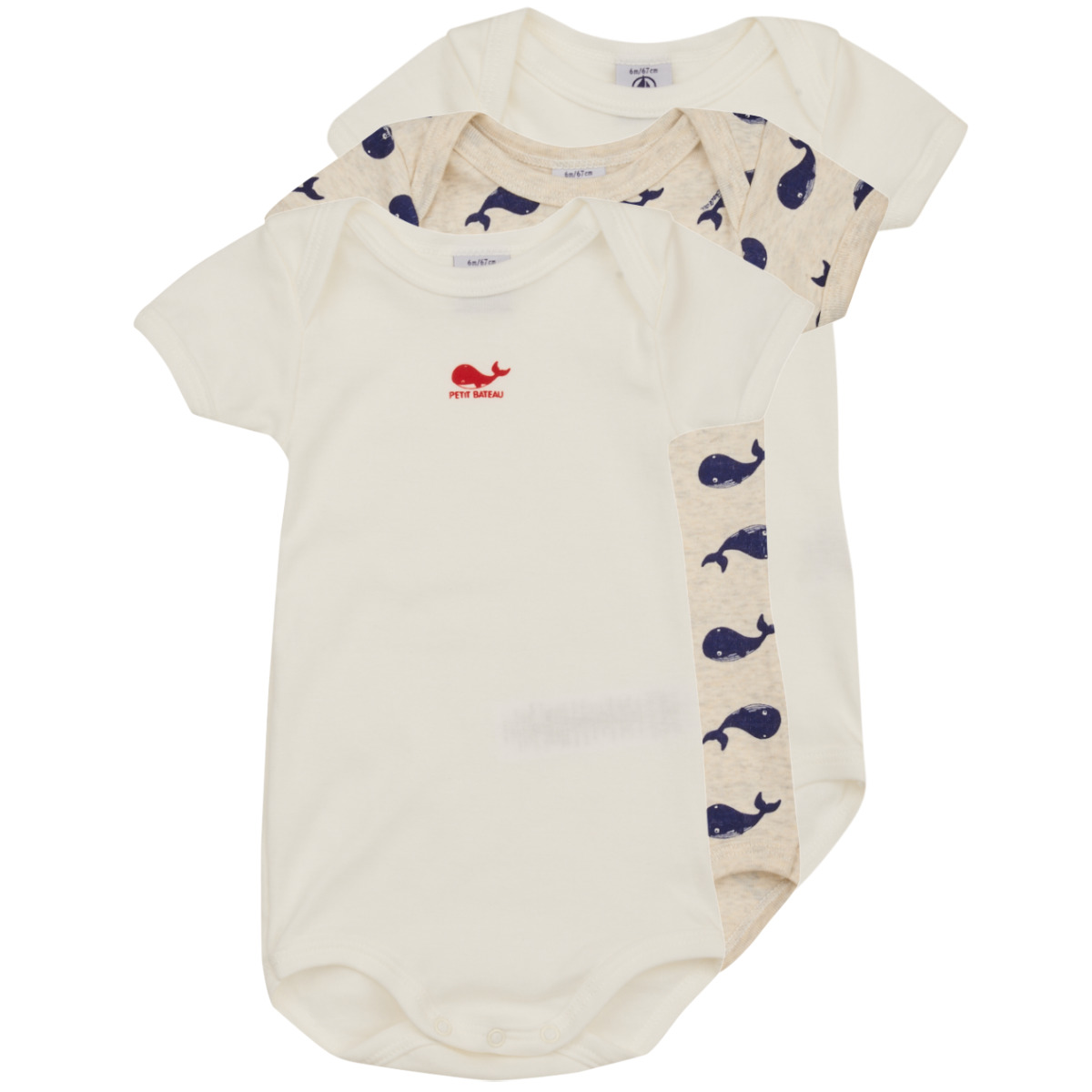 Petit Bateau - A07EO00 X3 - White
