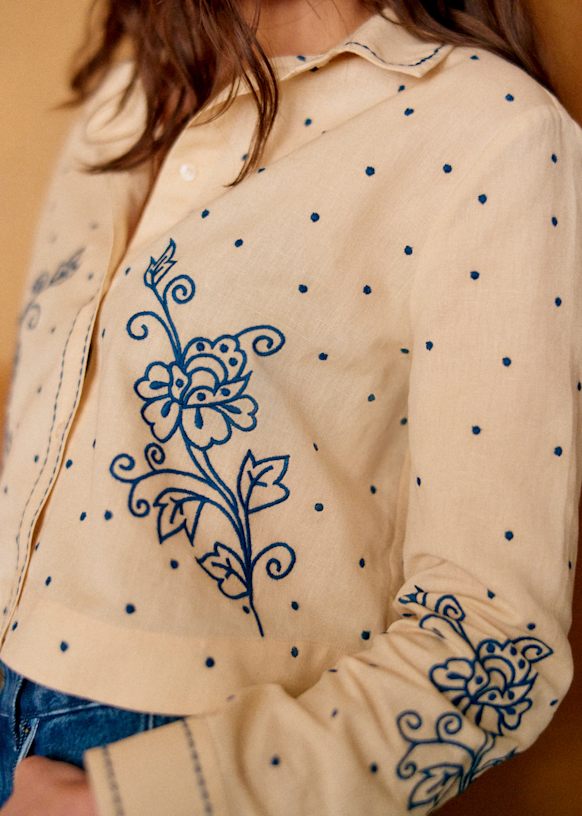 Maellie Shirt - Sézane x Lucia Vergara