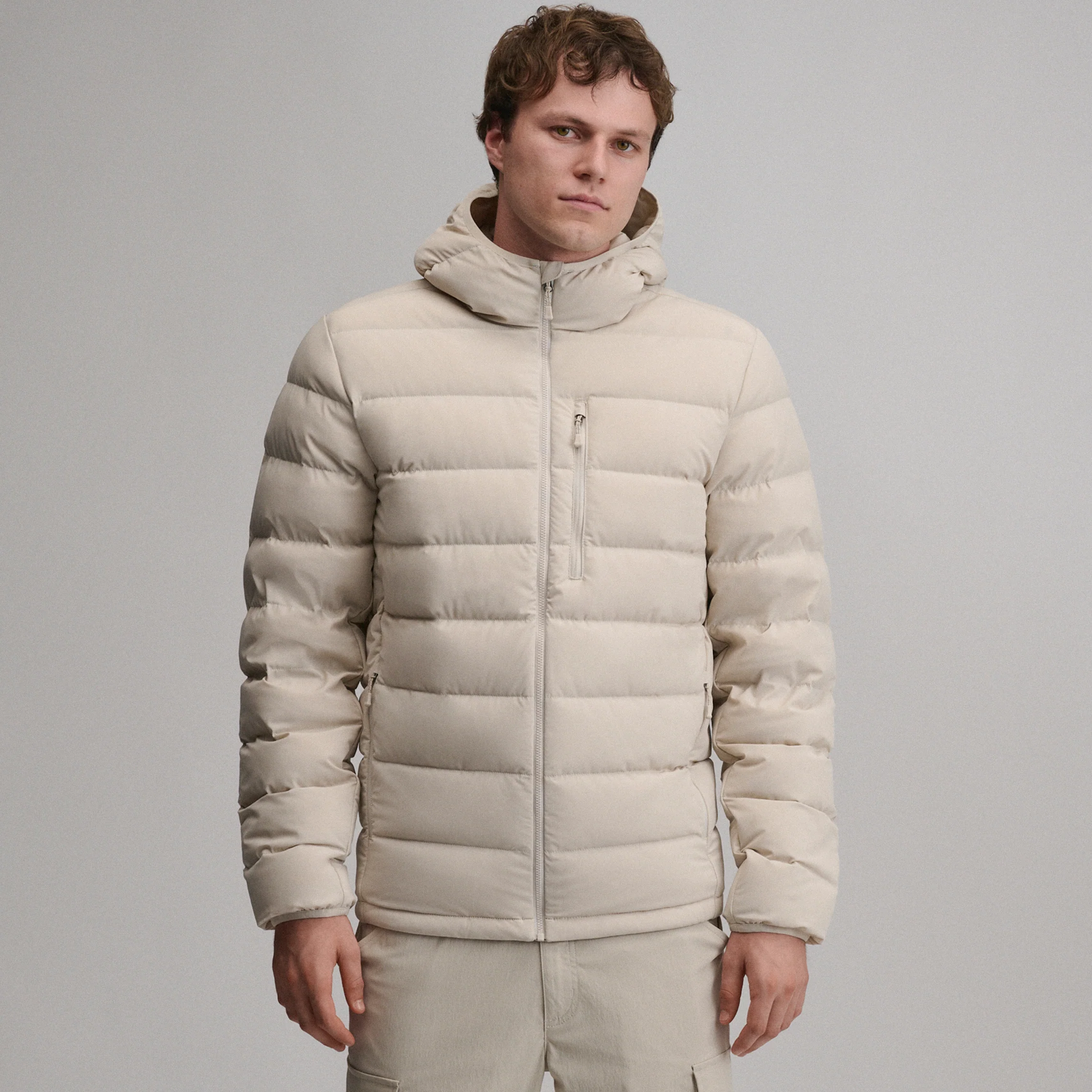 Men's EB Stretch Down Hooded Jacket