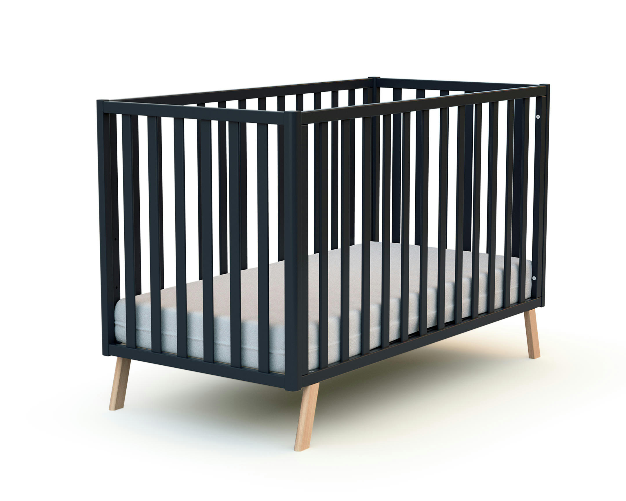 - Lit bébé 60x120 gris graphite