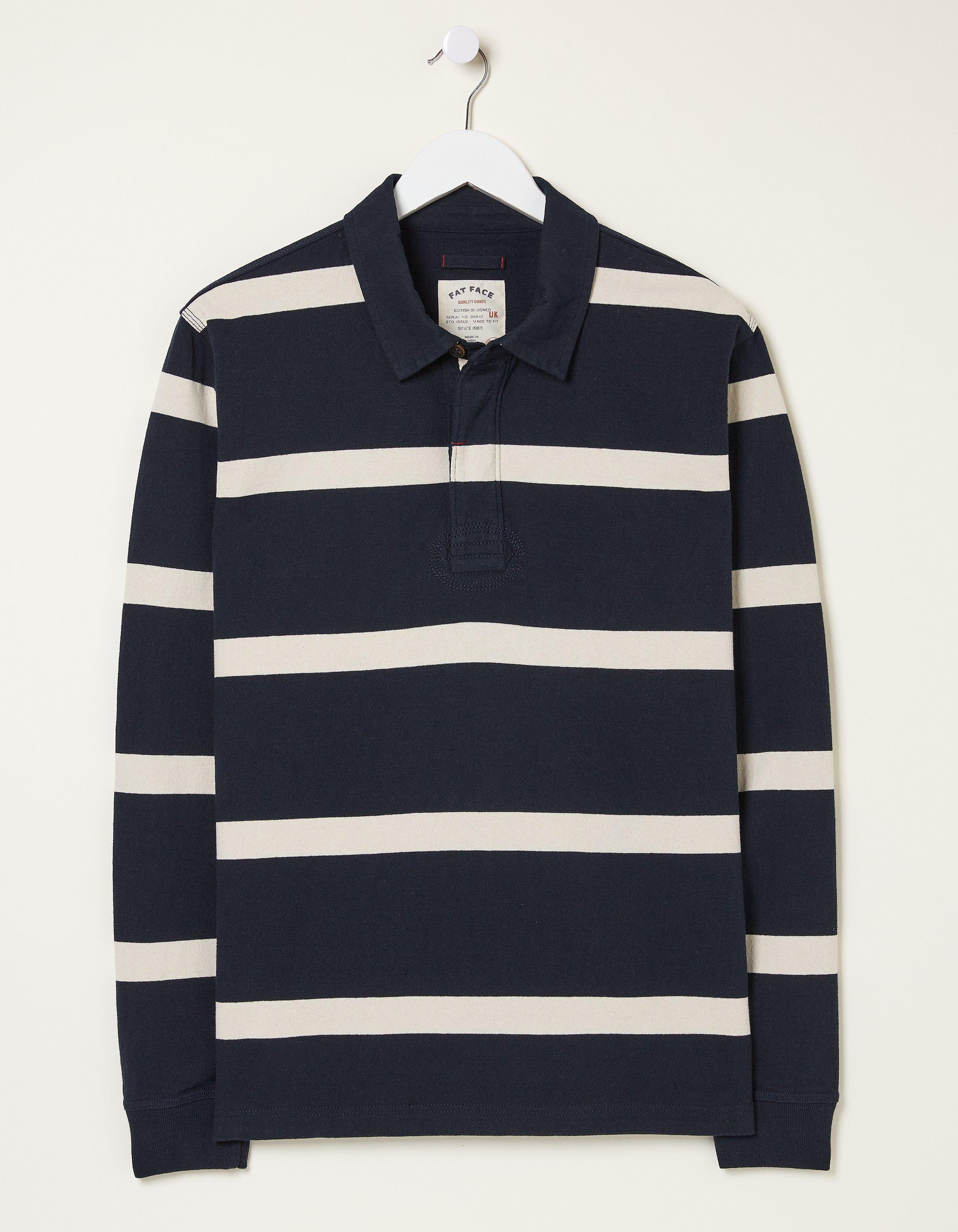 Long Sleeve Stripe Rugby Shirt