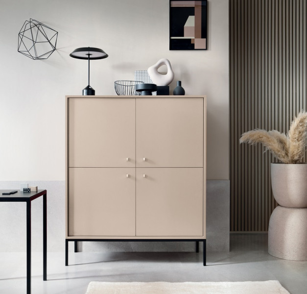 Komoda MONAKO do salonu MK104 - beż   stelaż czarny