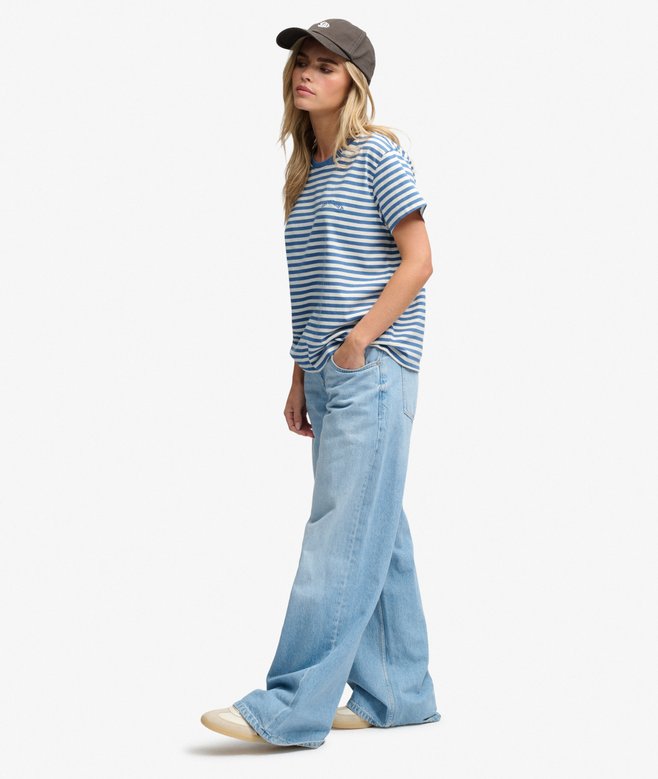 Essential Logo Striped Fitted T-Shirt