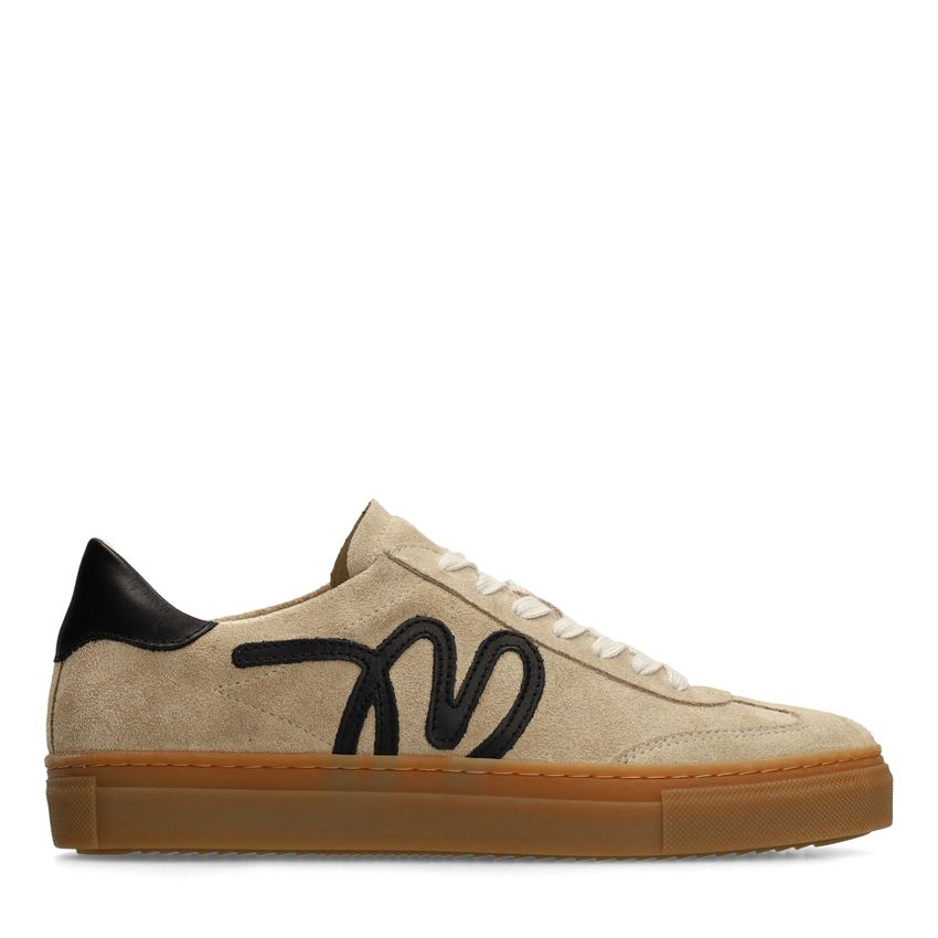 Manfield Taupe suède sneakers