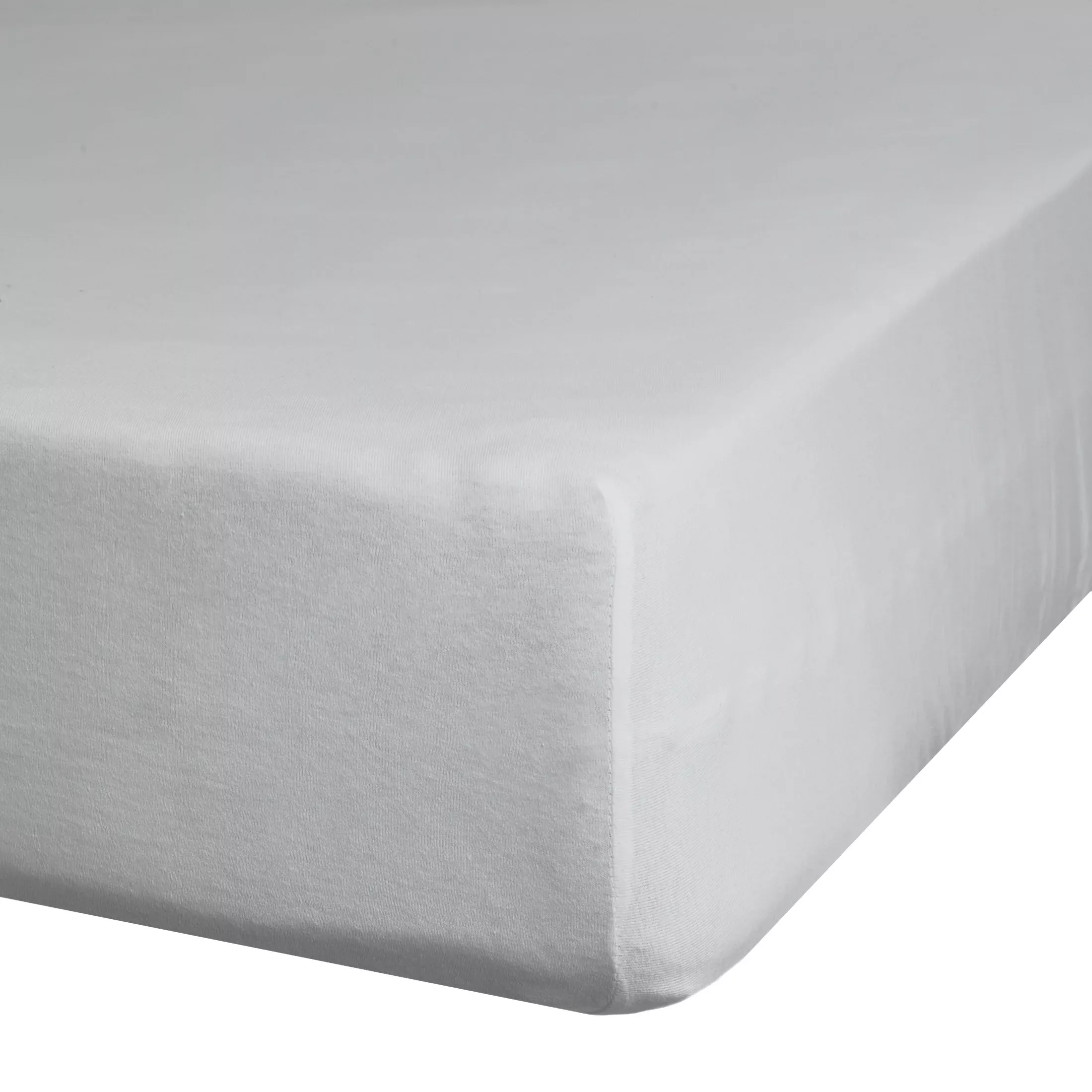 Prześcieradło jersey z gumką 120x200 cm z bawełny kolor jasnoszary 125 g/m2 Design 91