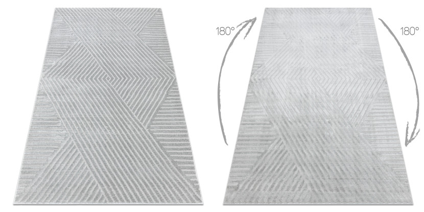 Dywan BALANCE 1503 szary - Geometryczny, strukturalny, glamour80x150 cm