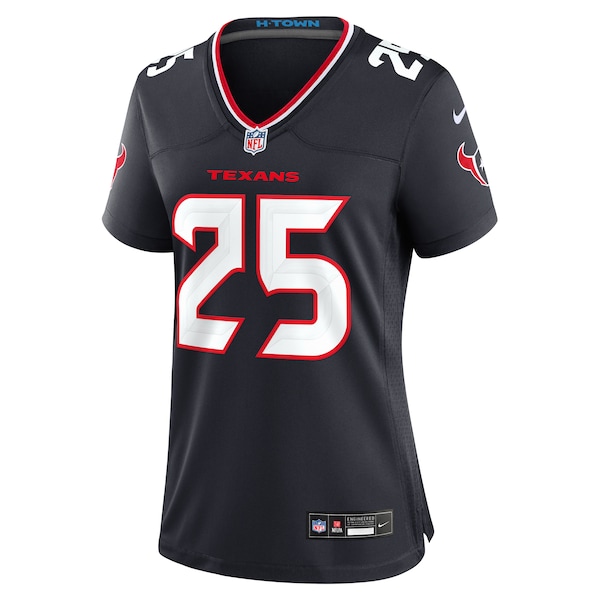 Russ Yeast Houston Texans Nike Women's Team Game Jersey -  Navy