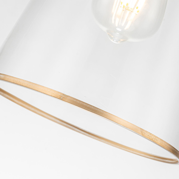 Lampa wisząca przecierane złoto-przezroczysty STARING 1xE27x40W Elstead