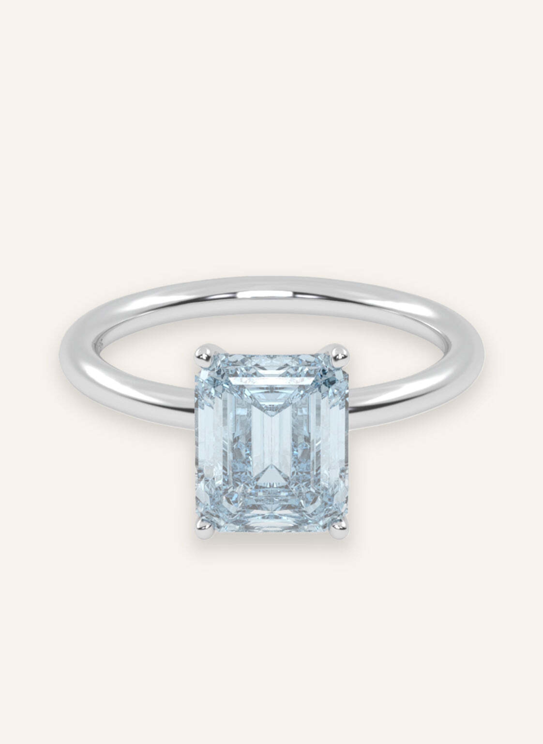 VEYNOU Ring SORA aus 14 Karat Weißgold und 2,00ct. Aquamarin