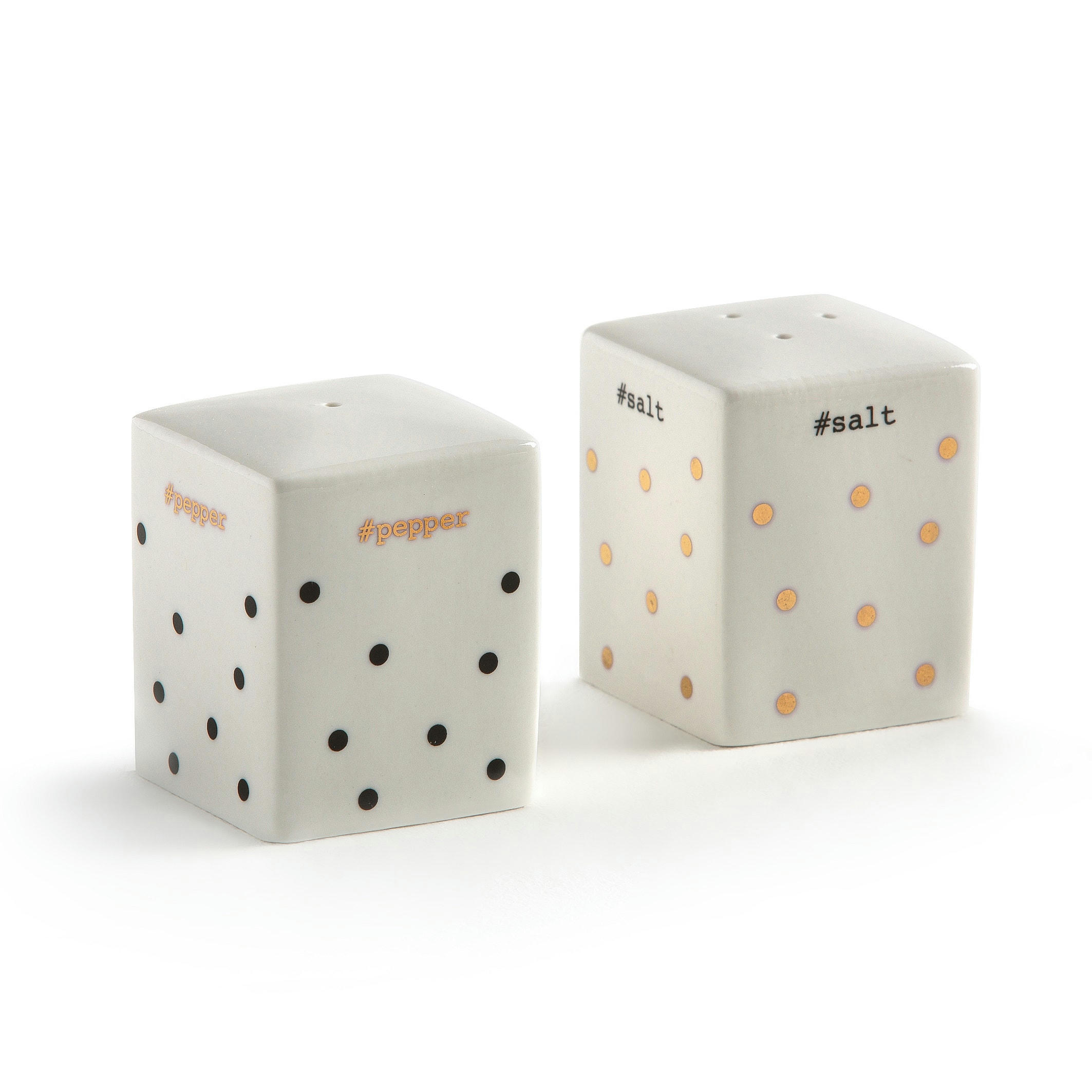 Salière et poivrier en porcelaine KUBLER