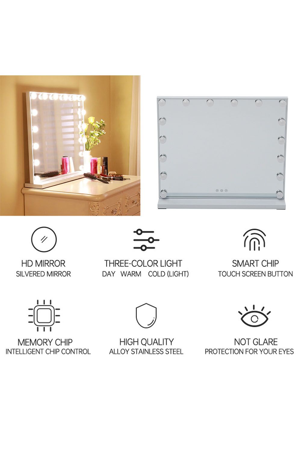The hot sale Hollywood Vanity Mirror with LED Lights