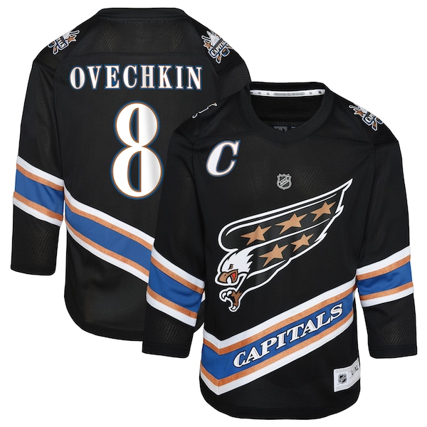 Alexander Ovechkin Washington Capitals Preschool  50th Anniversary Replica Jersey - Black