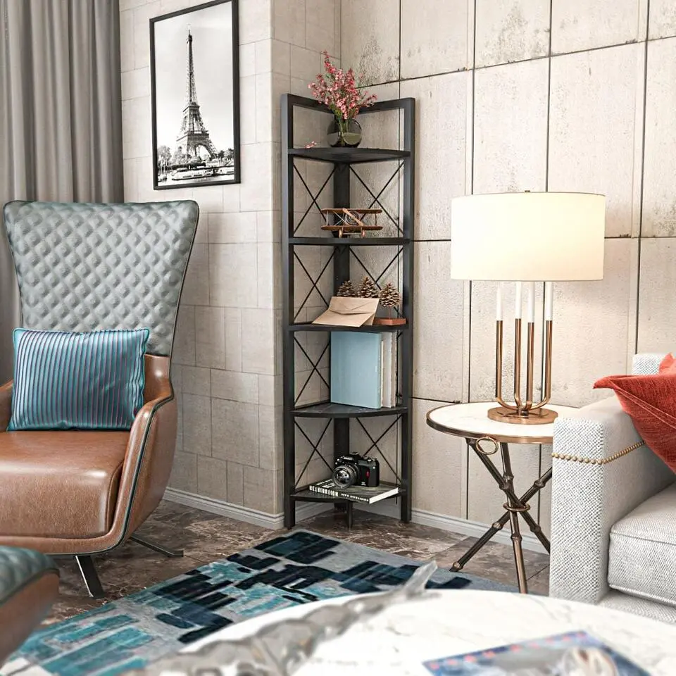 CALICOSY - Eckregal Remo - 33x30,5x160 cm