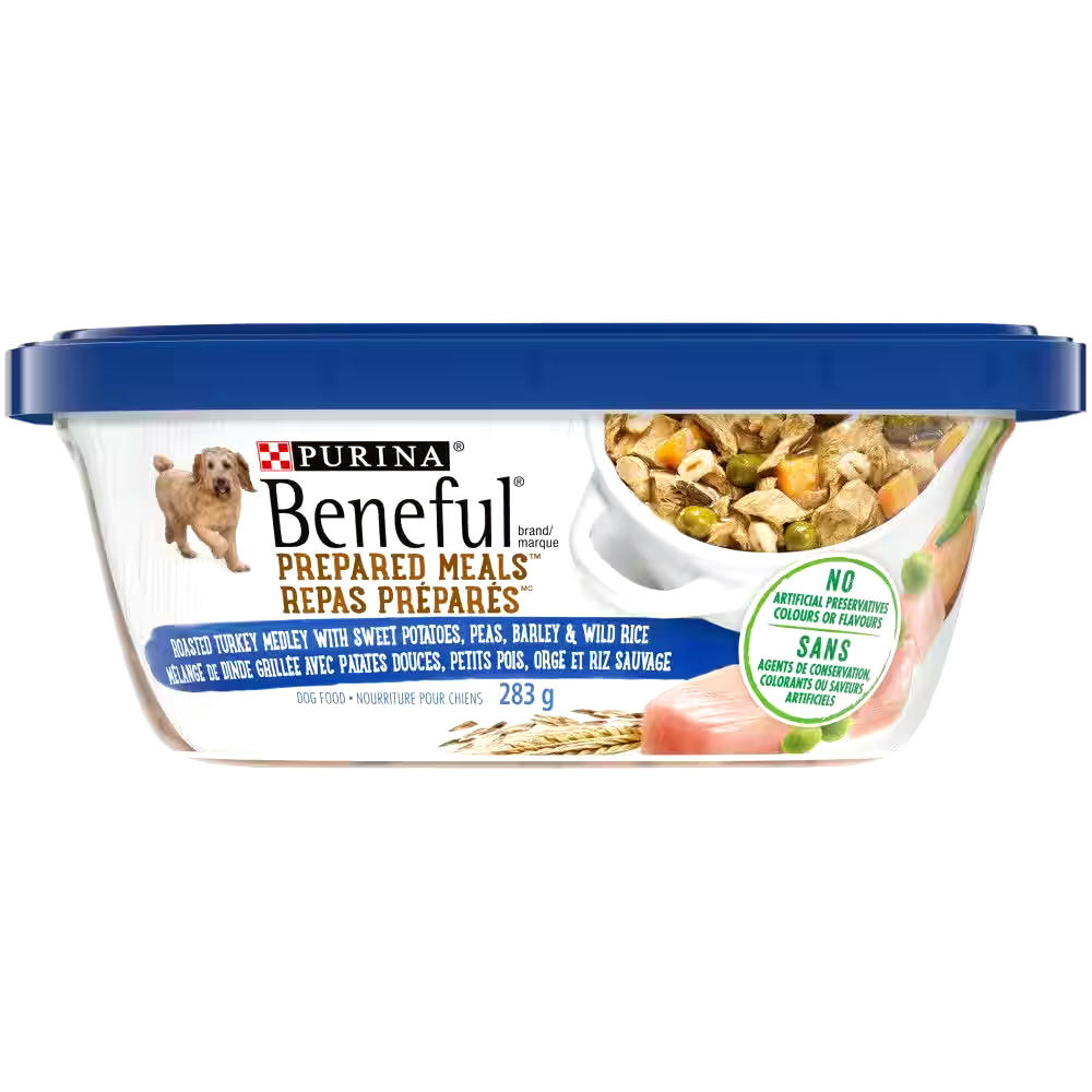 Purina® Beneful® Prepared Meals™ Roasted Turkey Medley Dog Food, 283-g