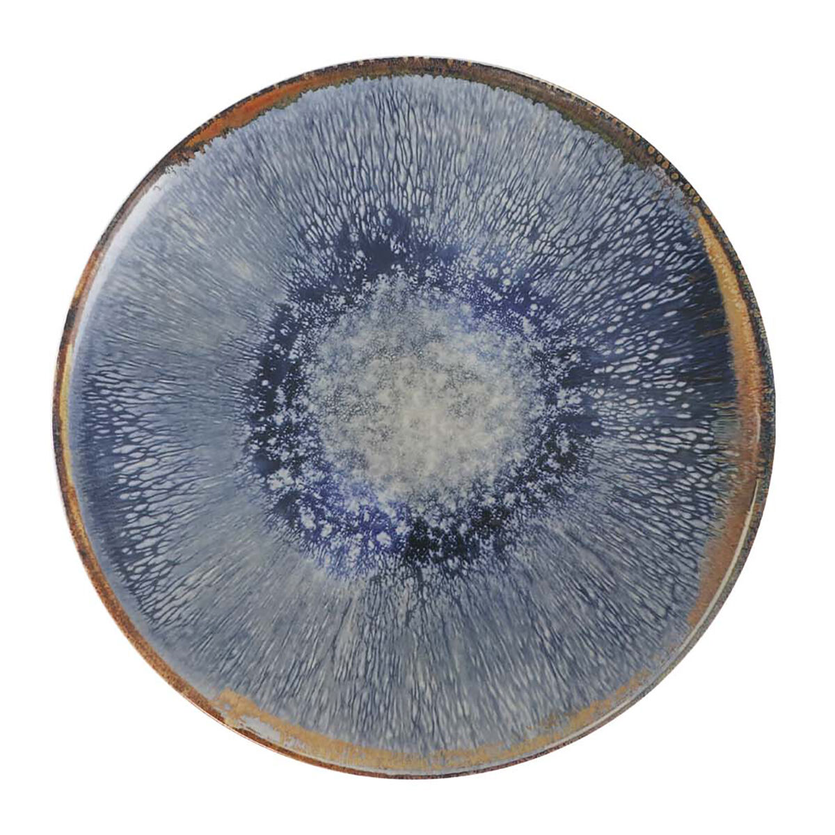 Prato marcador ALEIA azul em porcelana 32,5cm