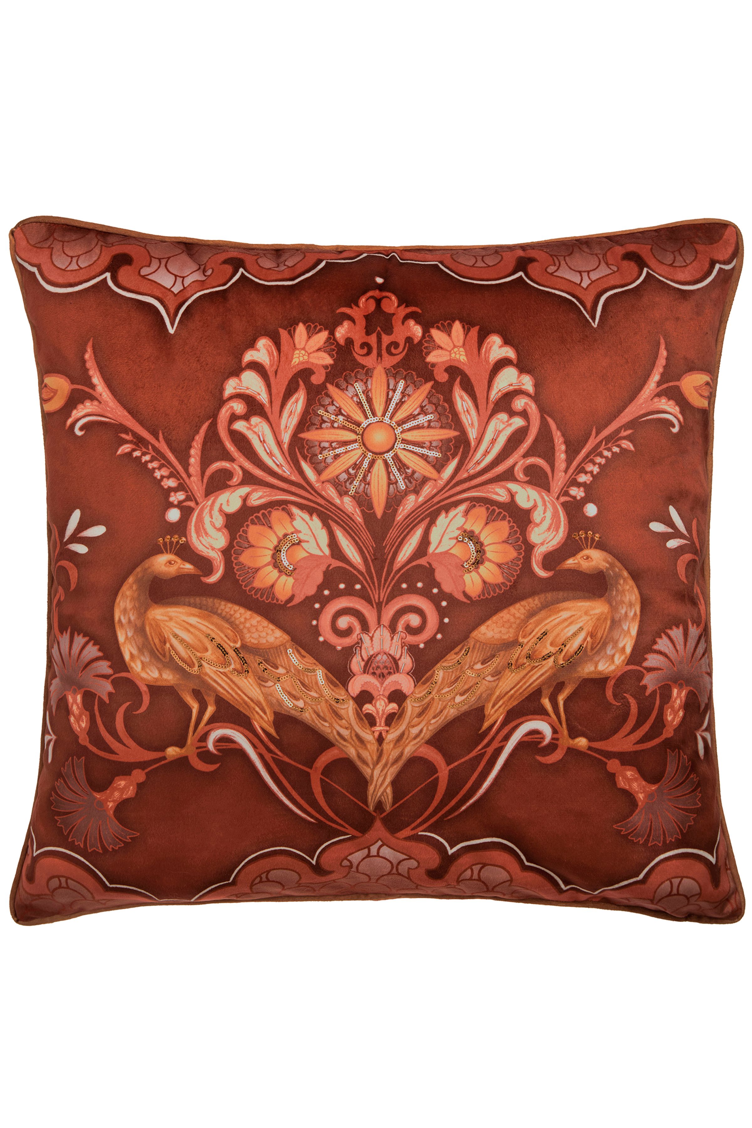 Laurence Llewelyn-Bowen Veritas' Arts & Crafts Print Velvet Filled Cushion