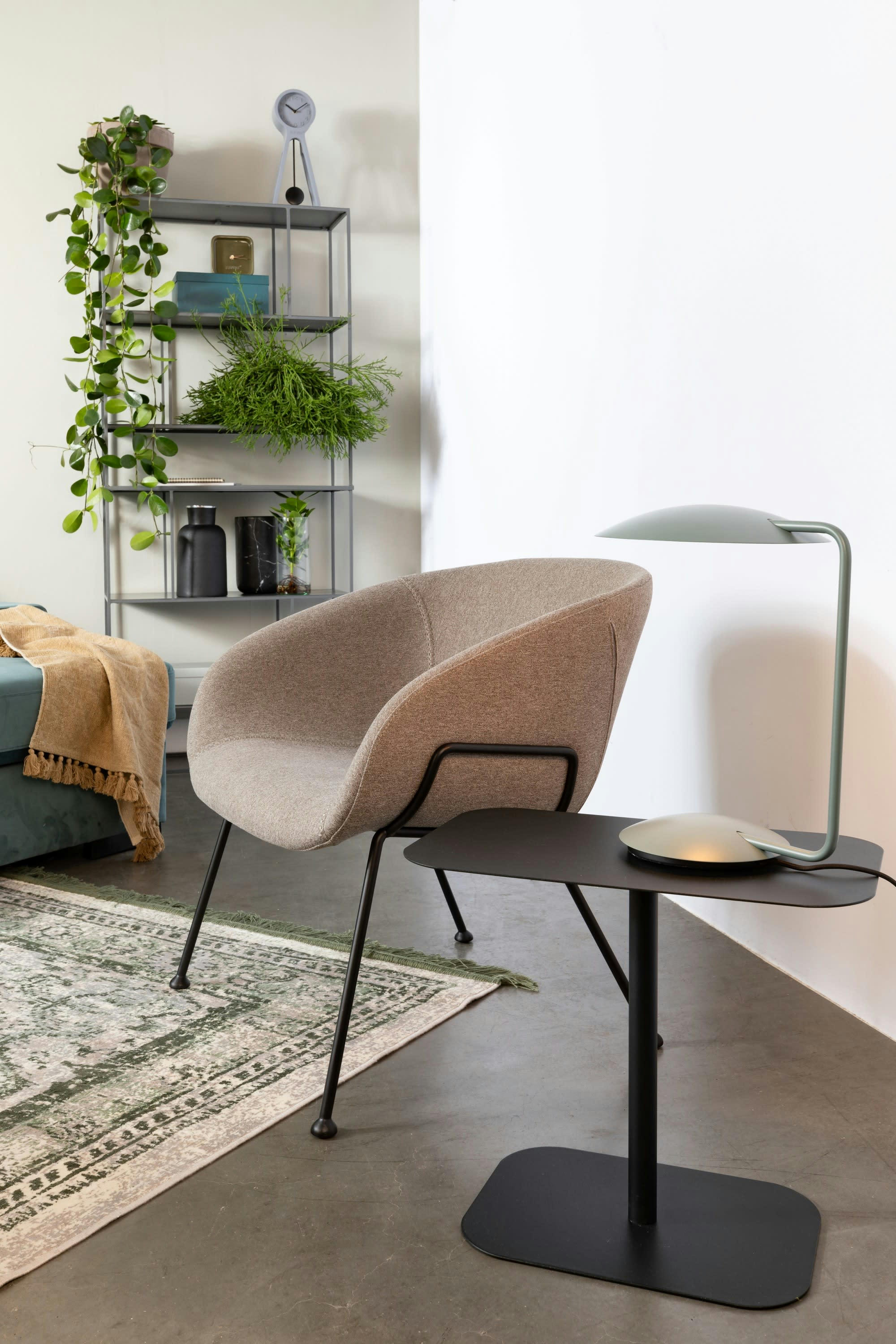 SNOW - Table d'appoint en métal noir