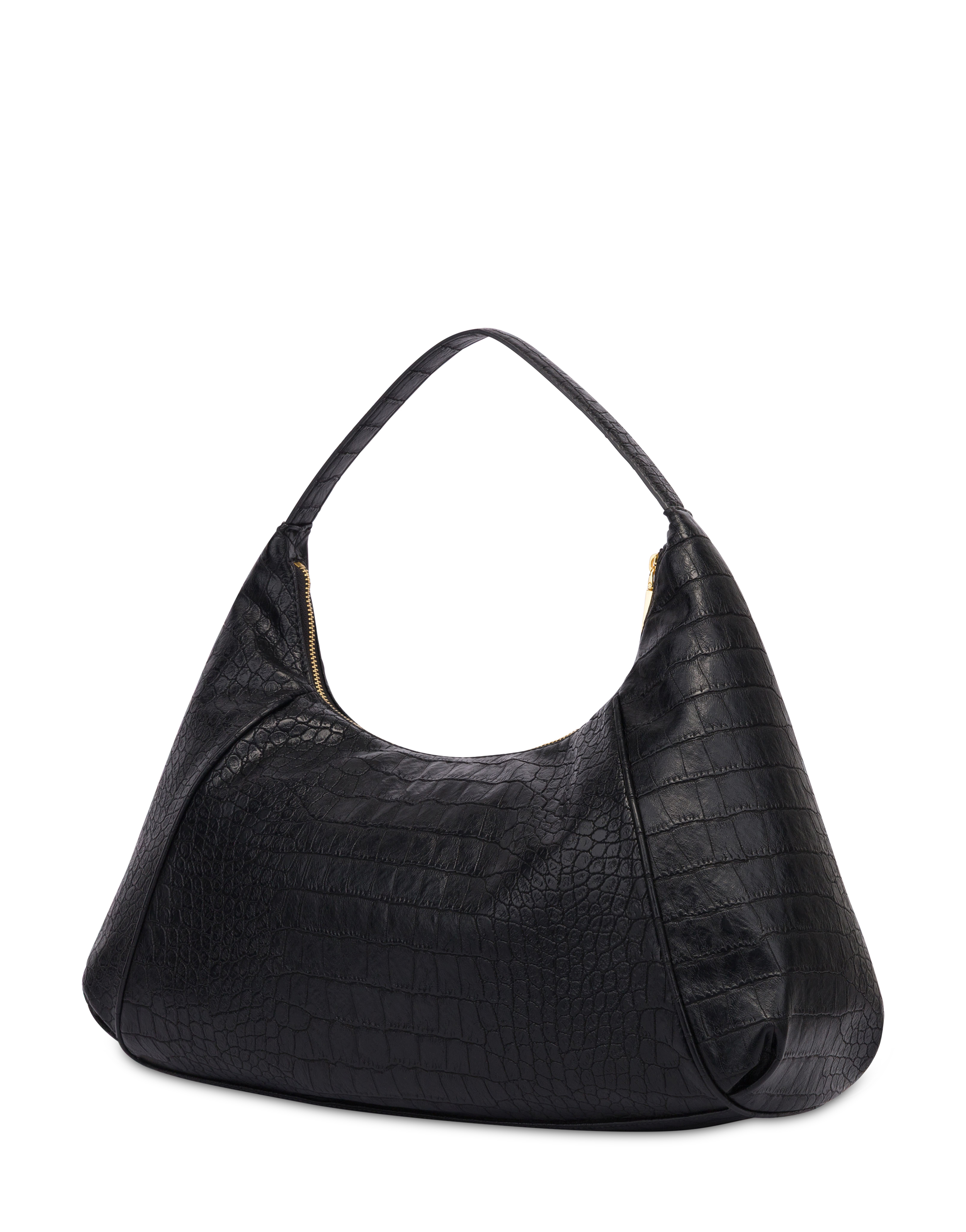 Borsa A Spalla Urban Pocket In Cocco Pu Nero