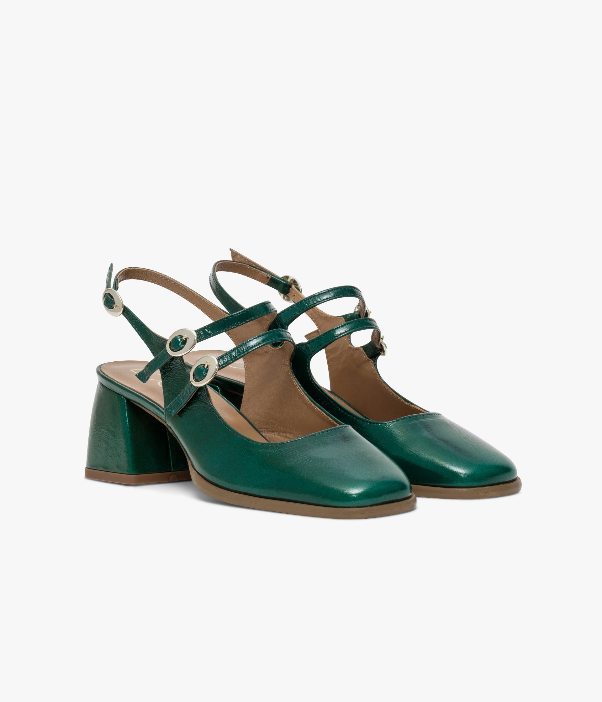 Escarpin Slingback Debbie bleu lagon