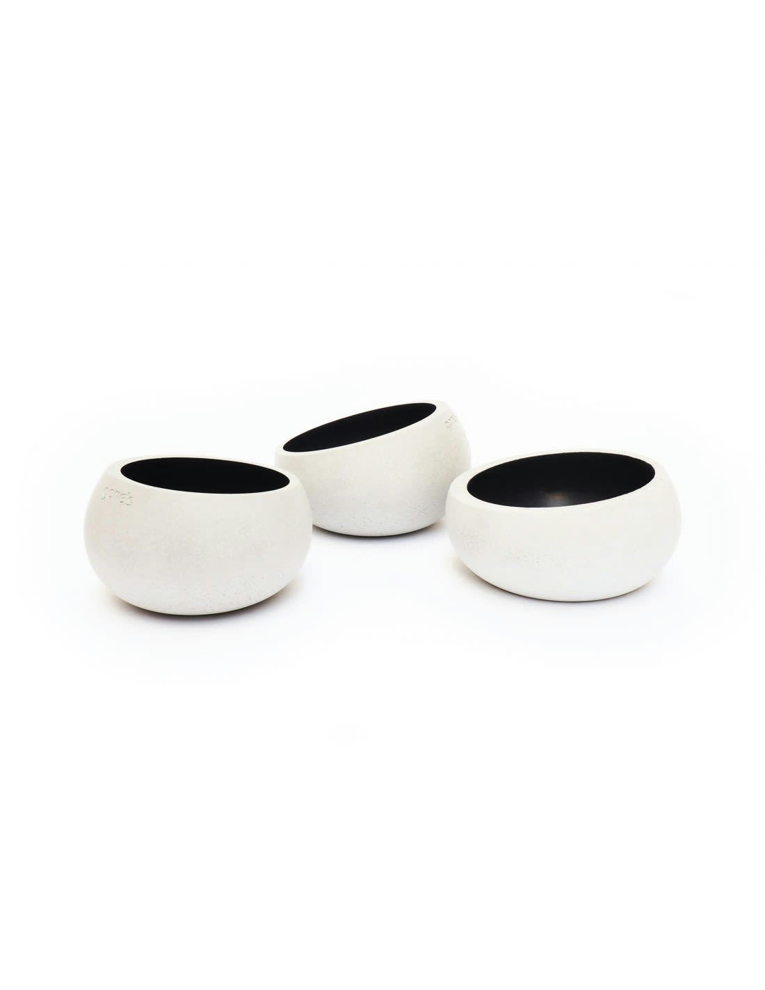 BRUT - Lot de 3 photophores en béton Tokyo grey