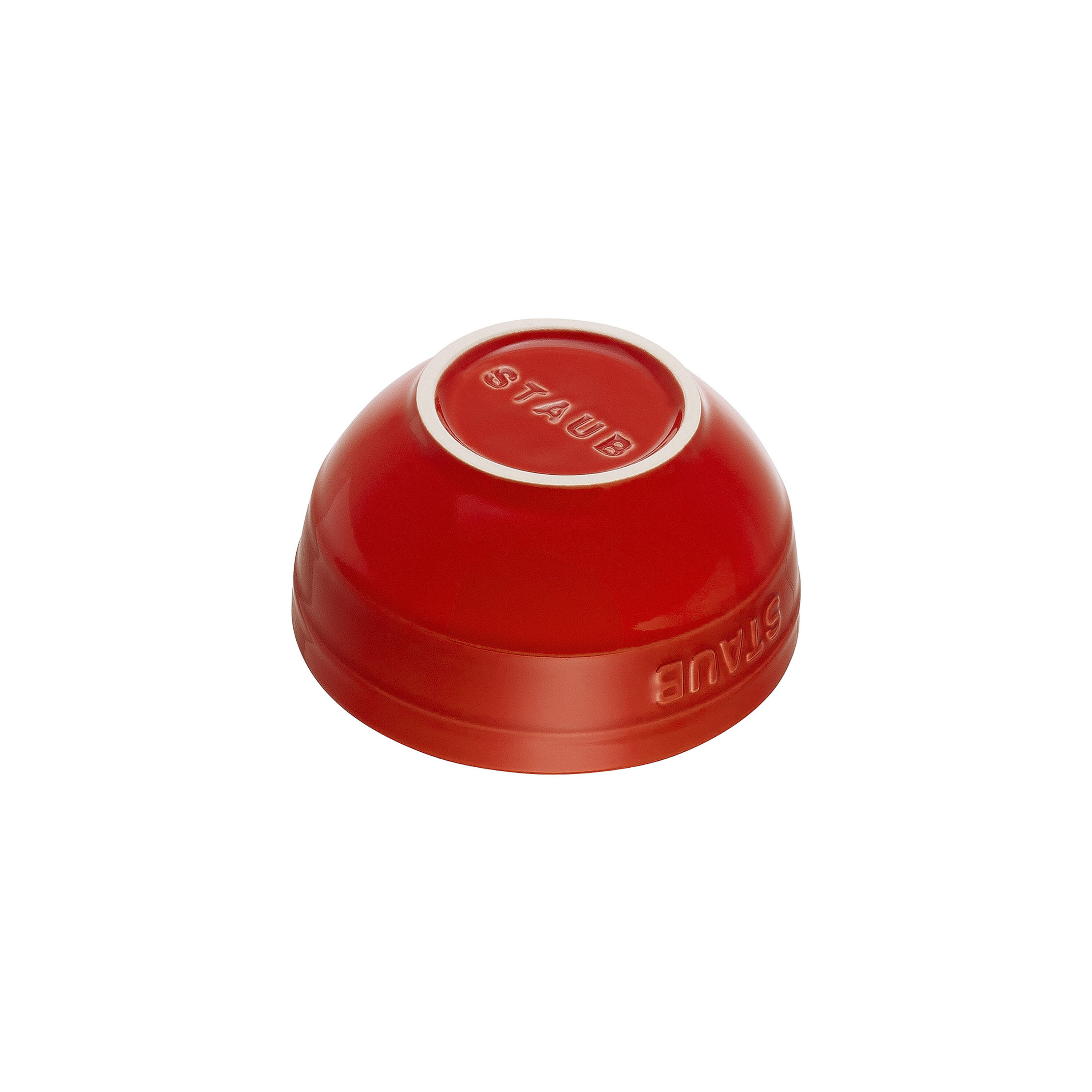 Ceramic Bowl Set with Vacuum Lids/6-Piece, 12cm/Cherry Red