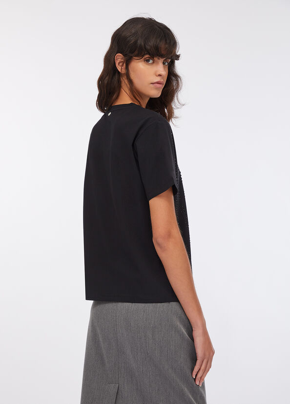 T-shirt con strass