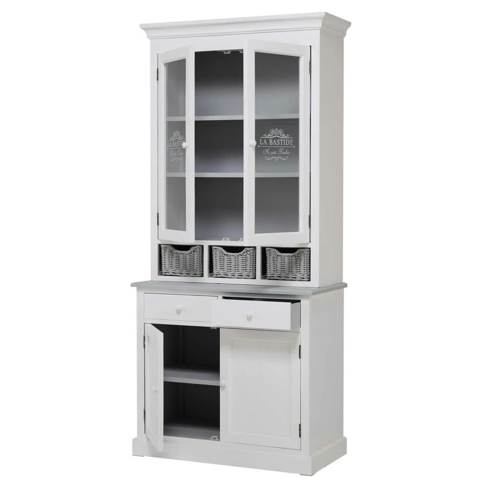 Garrigue - Vaisselier en paulownia blanc