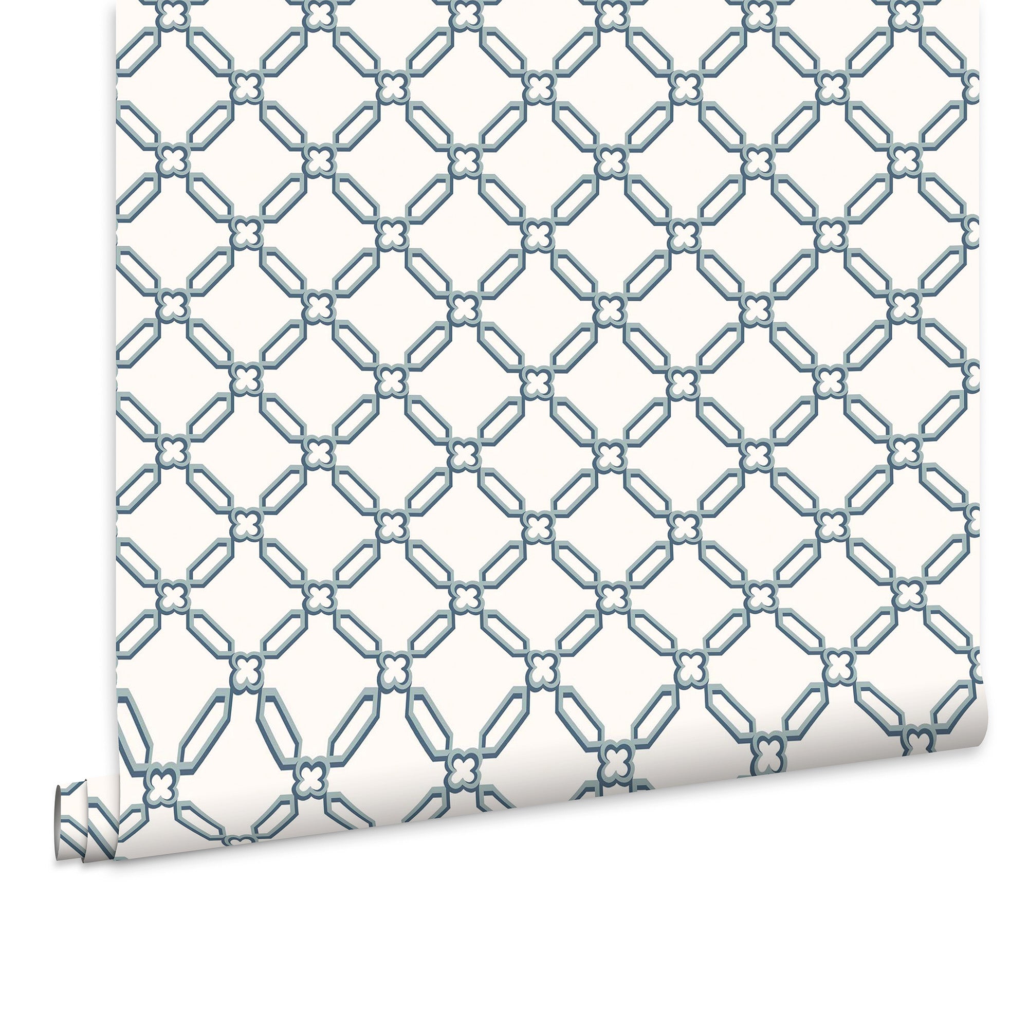 Laura Ashley Vliesbehang - Westminister dark seaspray 10mx52cm