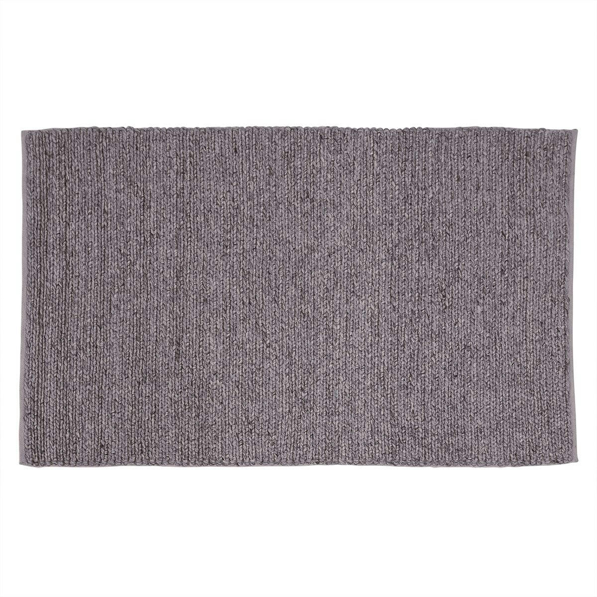 PAVA - Tapis laine gris clair 170 x 120 cm