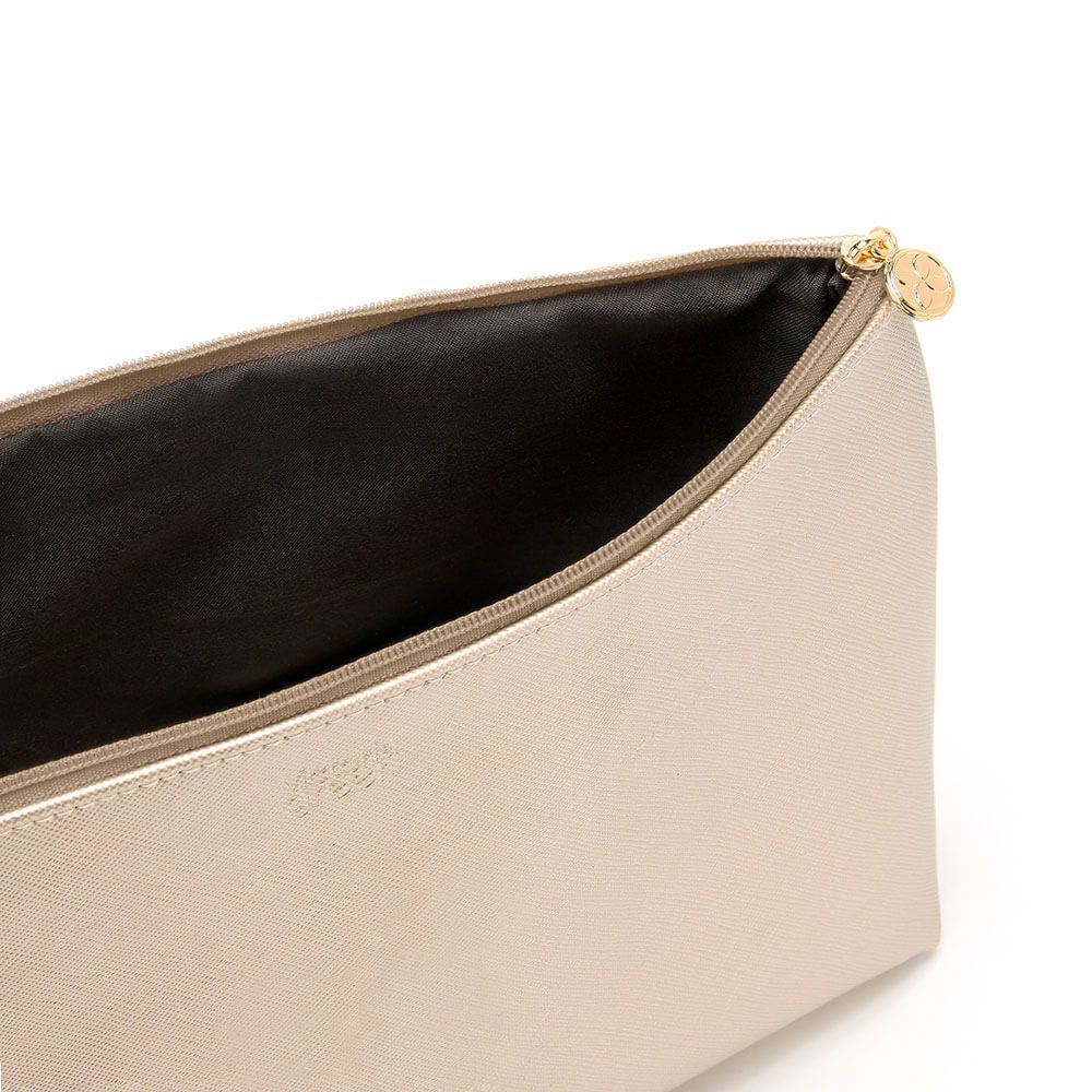 Victoria Green Mia' Large Makeup Bag in Gold