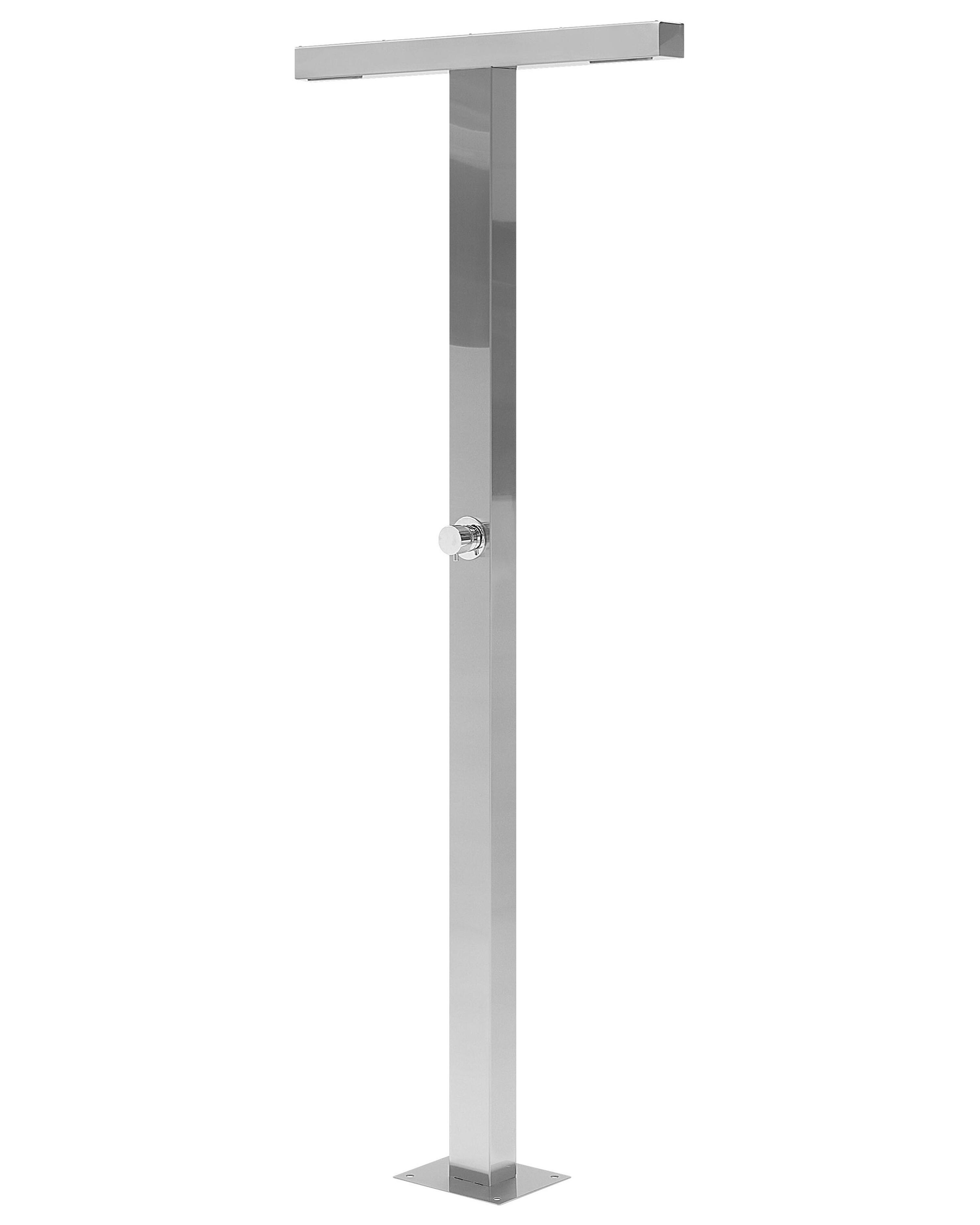 Freestanding Outdoor Shower URZULAI Silver