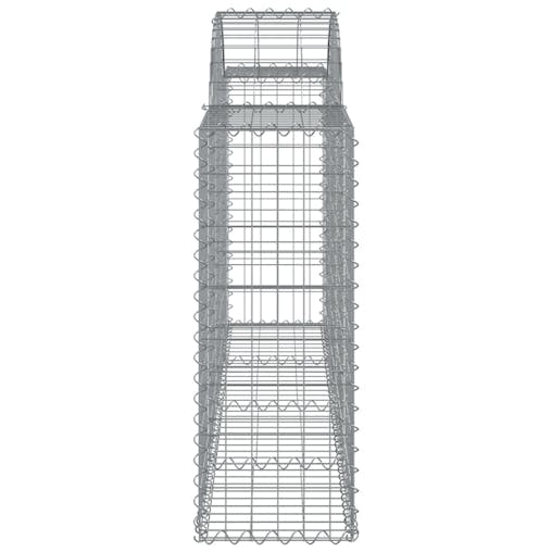 NNEVL Arched Gabion Basket 200x30x80/100 cm Galvanised Iron