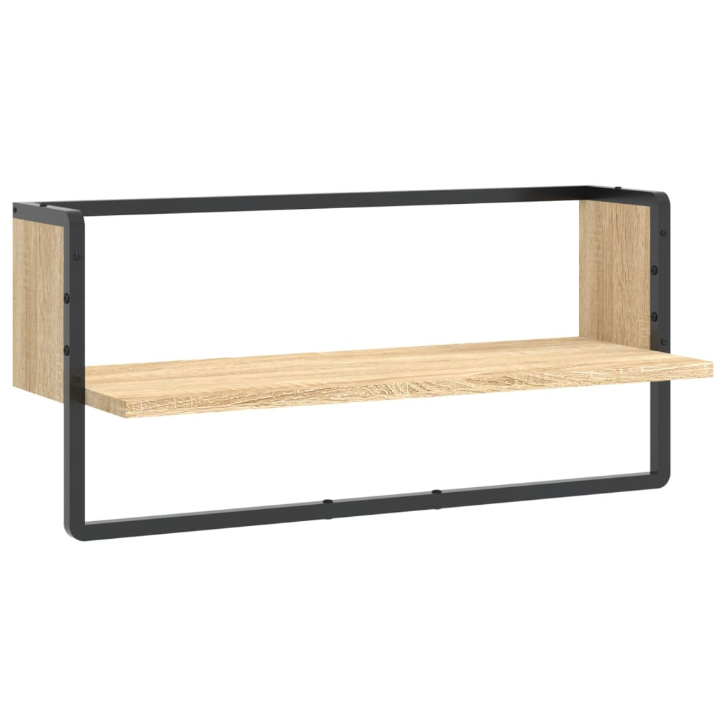 VidaXL Półka ścienna z drążkiem 65x25x30 cm