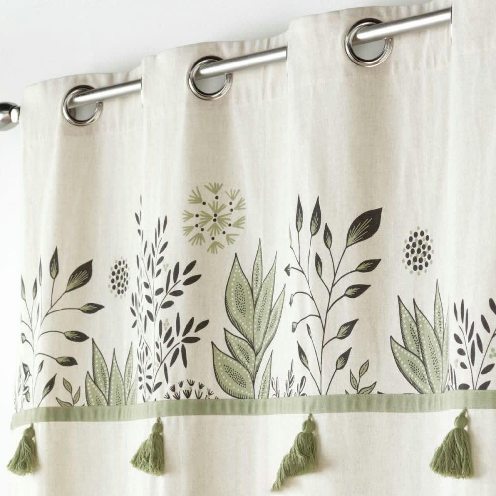 - Rideau  coton Vert 140 X 240