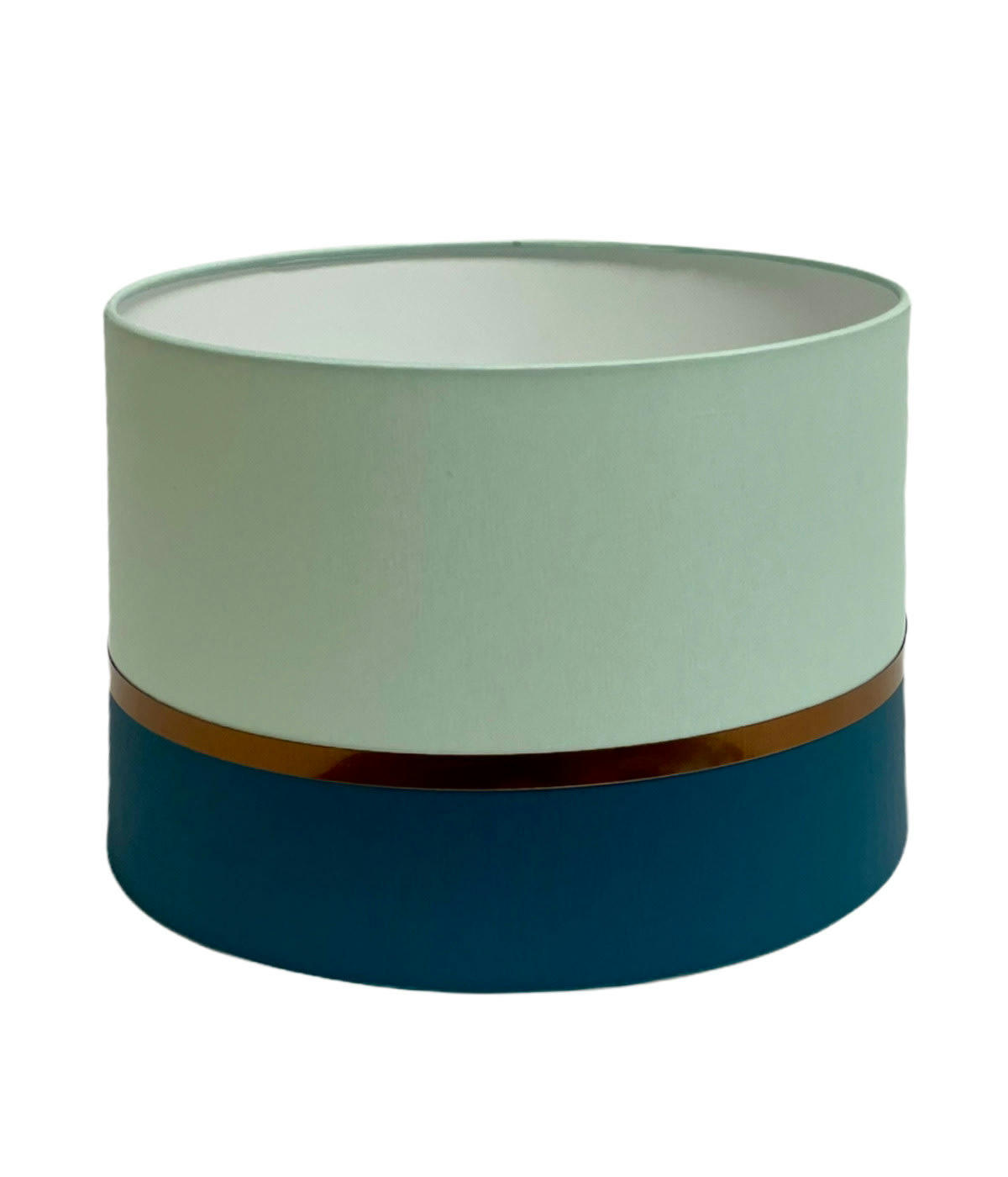 KHARANI - Abat-jour Lampadaire bicolore Bleu Vert D: 45 x H: 28