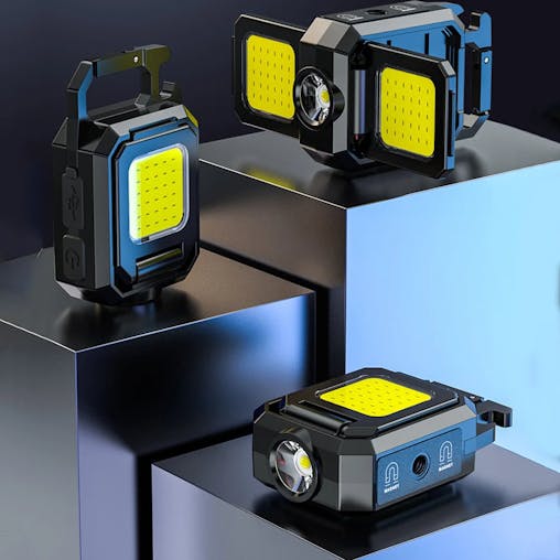 NNEOBA LED Mini Keychain Light Type-C Rechargeable Flashlight